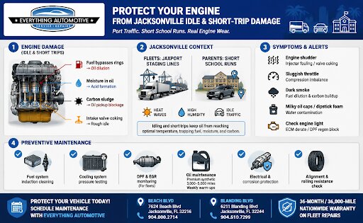 Prevent engine damage and maintain vehicle health for busy parents in Jacksonville